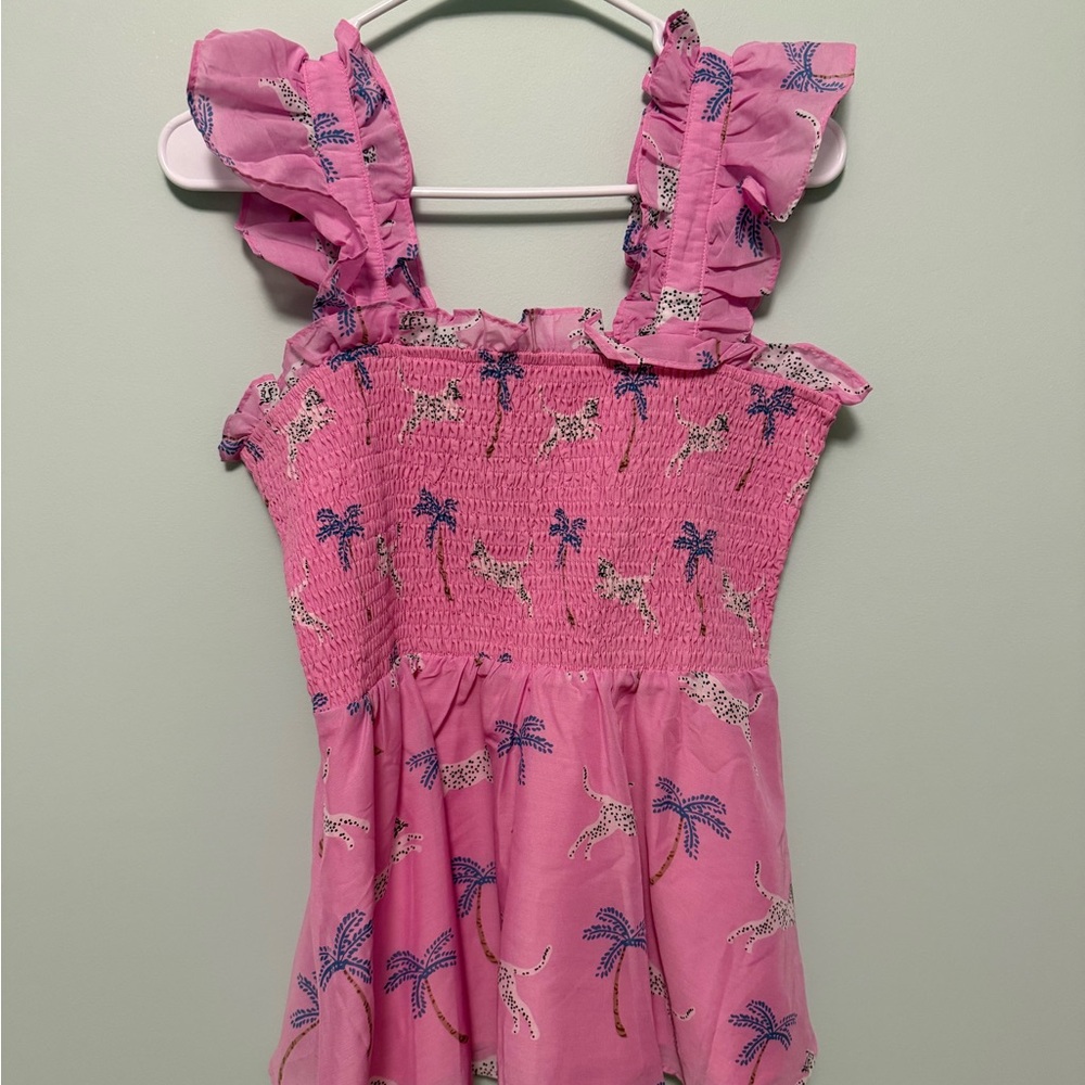 Pink Ruffled Women's Top - Picture 3 of 5